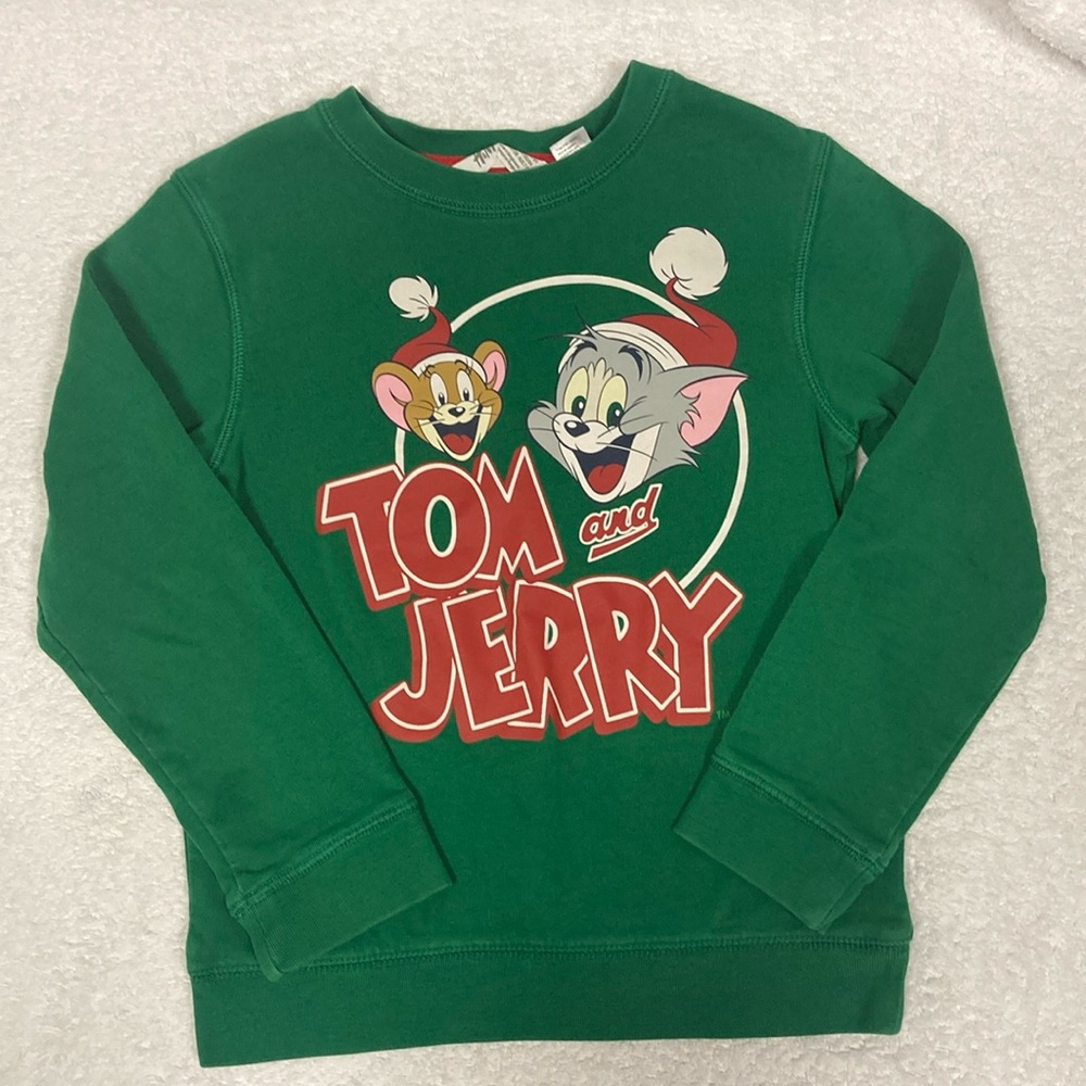 H&am Tom and Jerry Christmas sweatshirt unisex 6/7